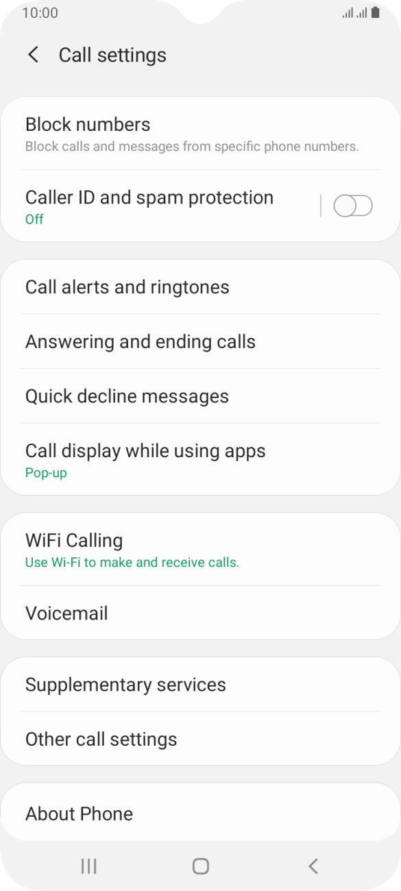 Press WiFi Calling. Press WiFi Calling.