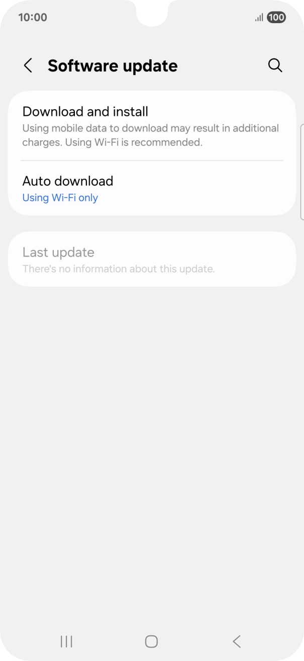 Press Download and install. If a new software version is available, it's displayed. Follow the instructions on the screen to update the phone software. Press Download and install. If a new software version is available, it's displayed. Follow the instructions on the screen to update the phone software.