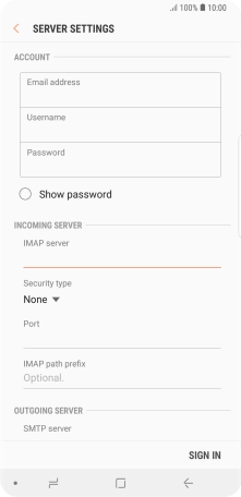 Press the drop down list below 'Security type'.