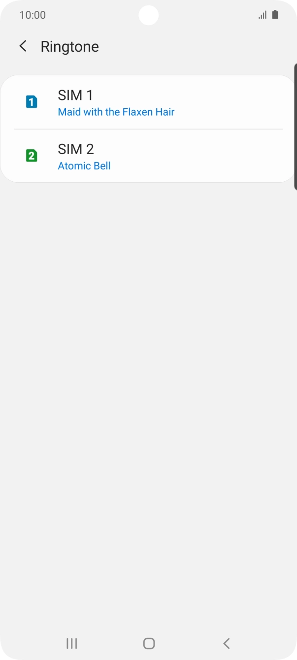 Press the Home key to return to the home screen.
