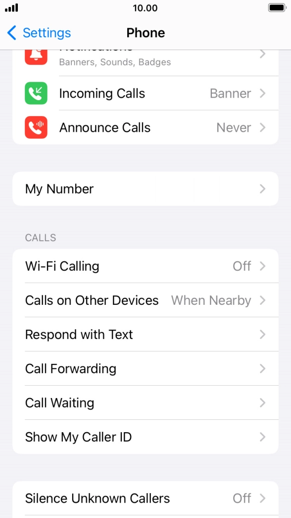 Press Wi-Fi Calling. Press Wi-Fi Calling.