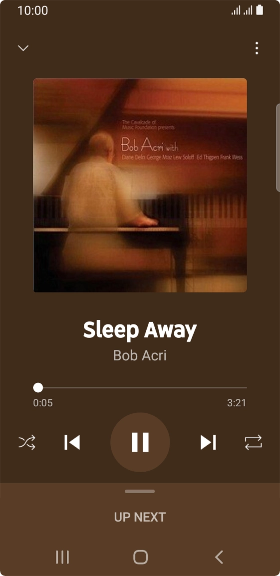 Press arrow right to go to the next audio file.