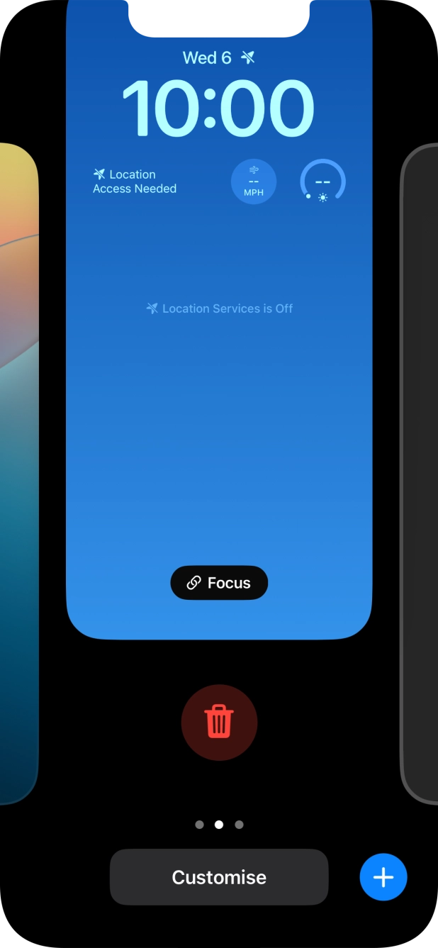 Press the delete icon. Press the delete icon.