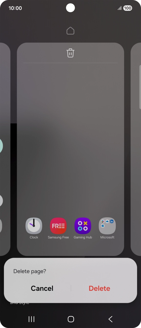 If prompted, press Delete.