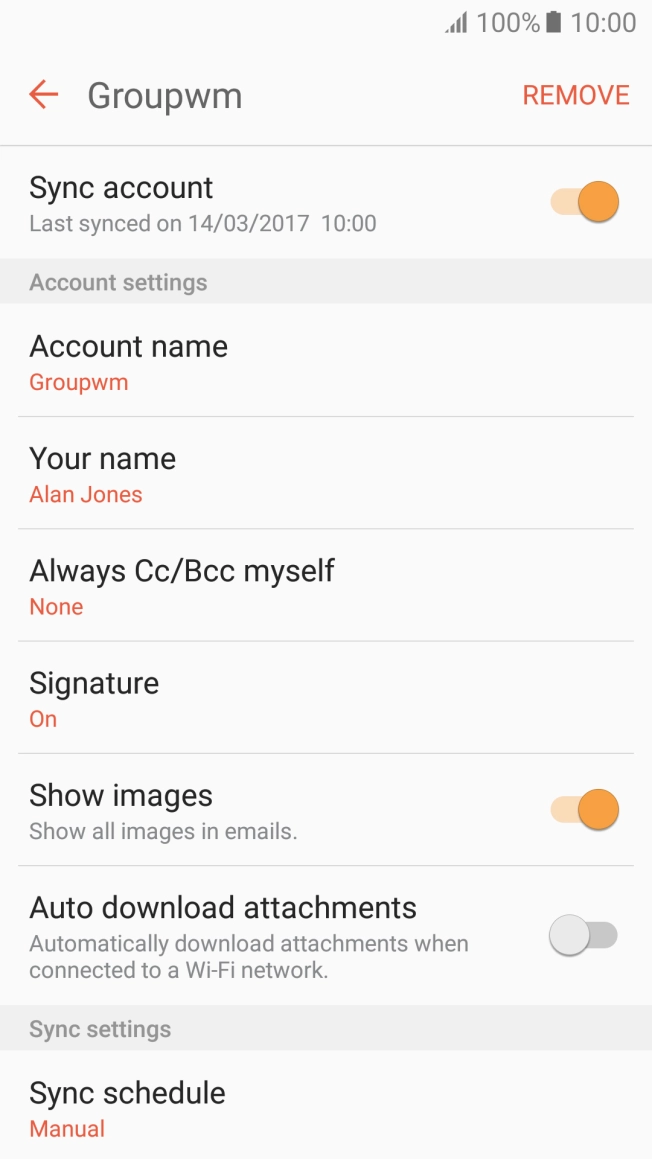 Press Account name. Press Account name.