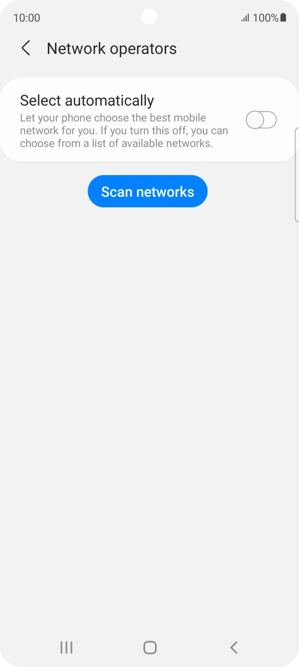 Press the indicator next to 'Select automatically' to turn on the function. Press the indicator next to 'Select automatically' to turn on the function.