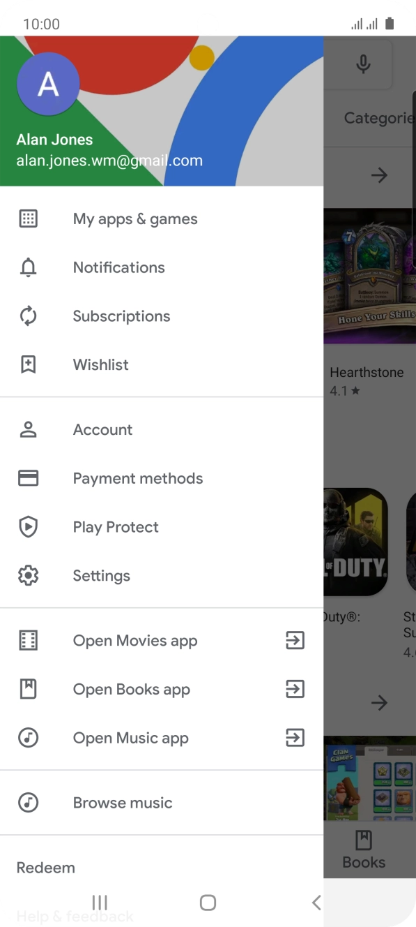 Press My apps & games.