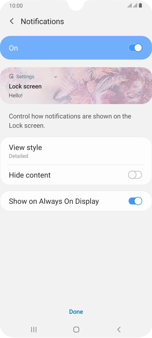 Press the indicators next to the required settings. Press the indicators next to the required settings.