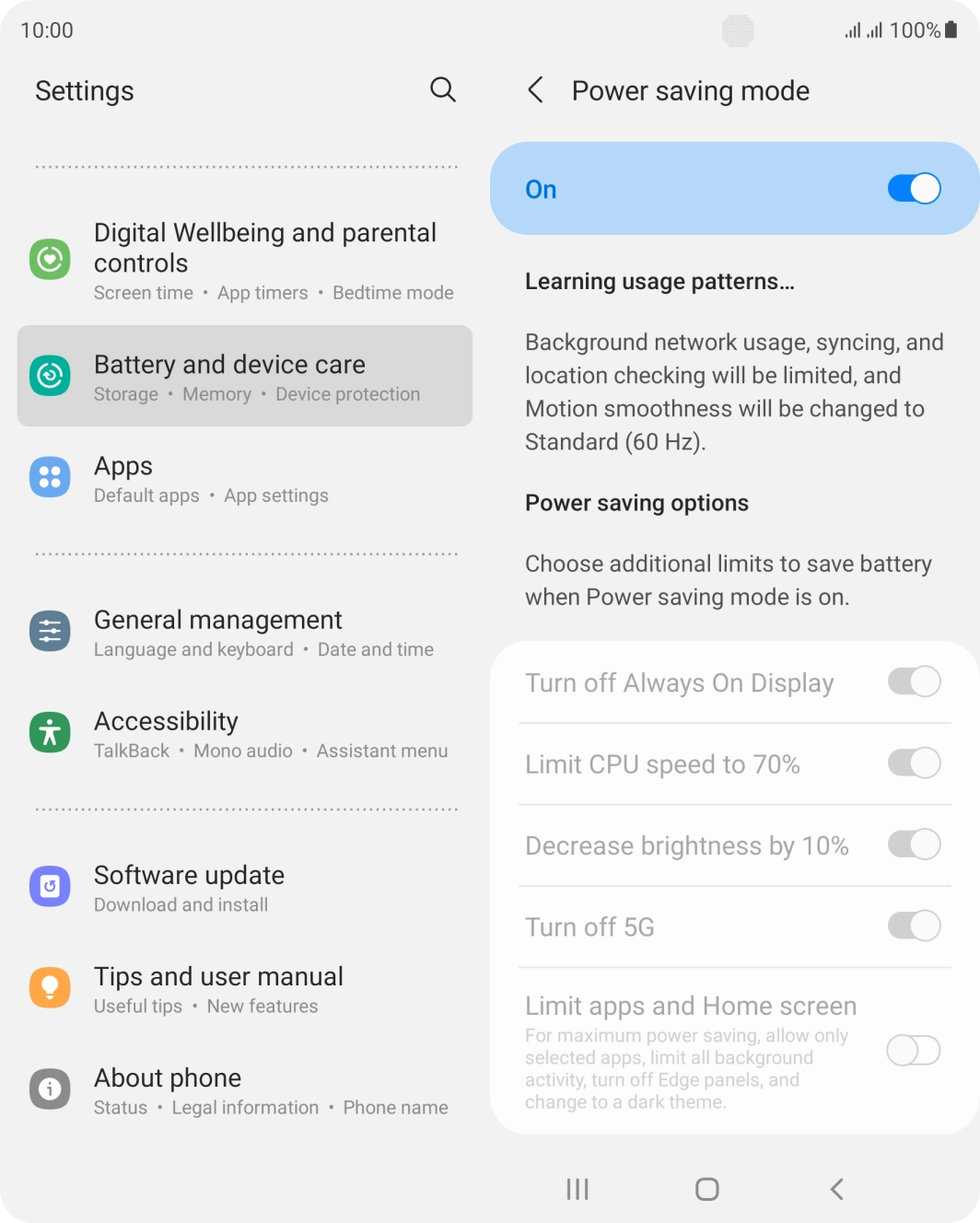 Press the Home key to return to the home screen.