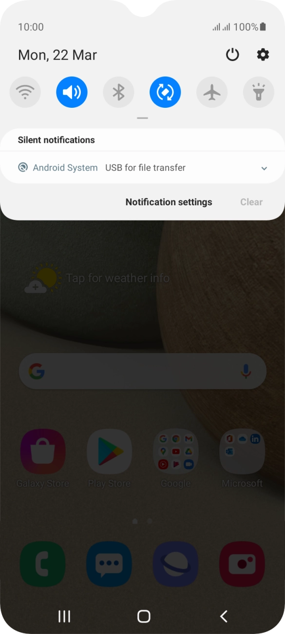 Press Android system.