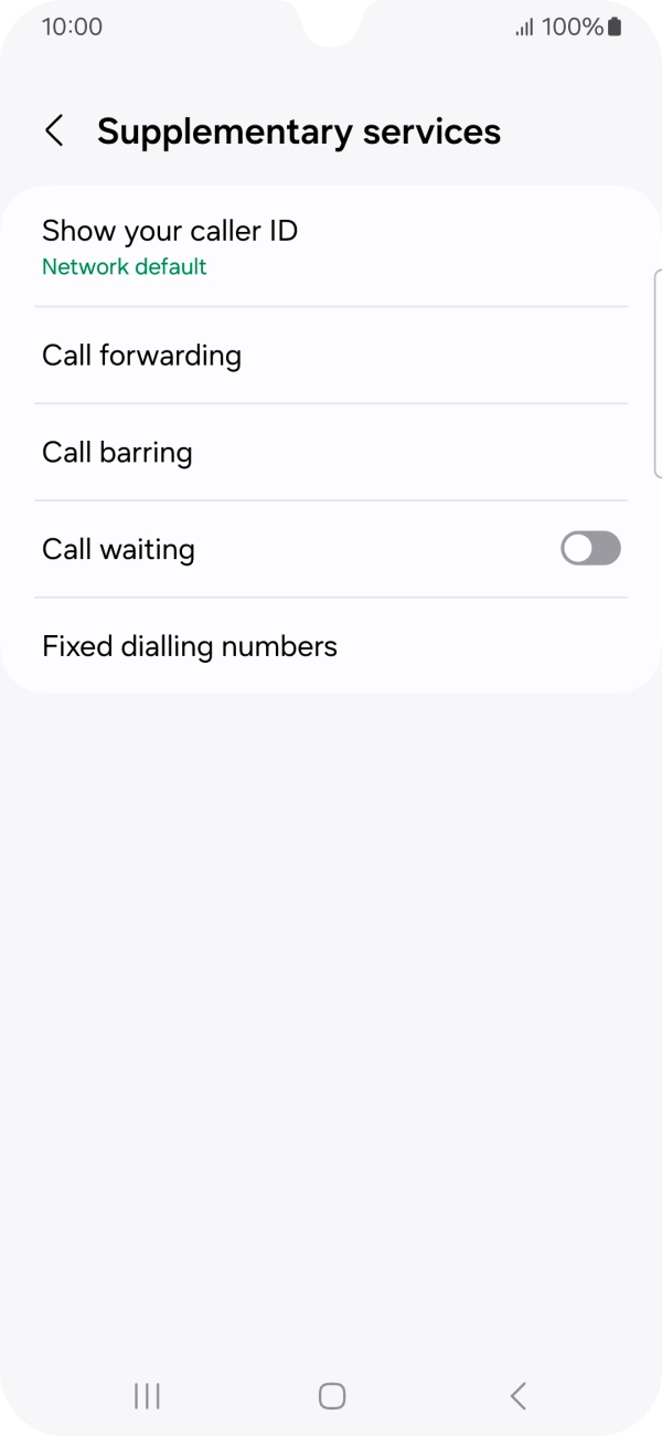 Press Show your caller ID.