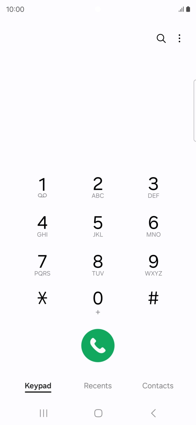 Press the menu icon. Press the menu icon.