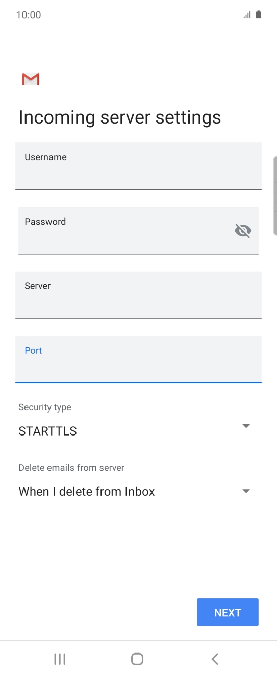 Press the drop down list below 'Security type'.