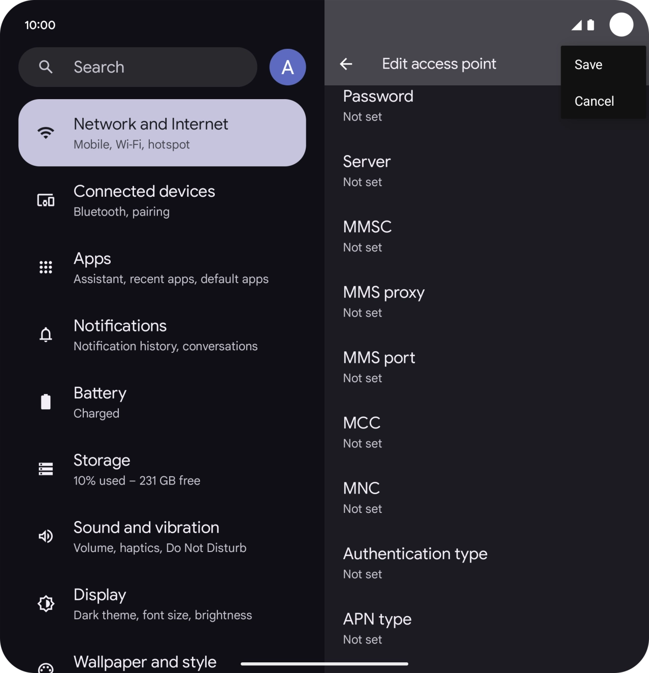 Press Save. Press Save.