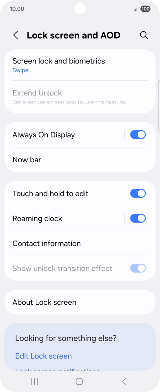 Press Screen lock and biometrics.