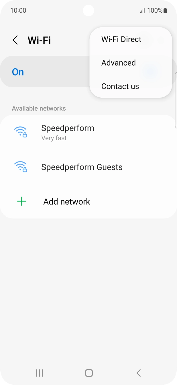 Press Advanced. Press Advanced.