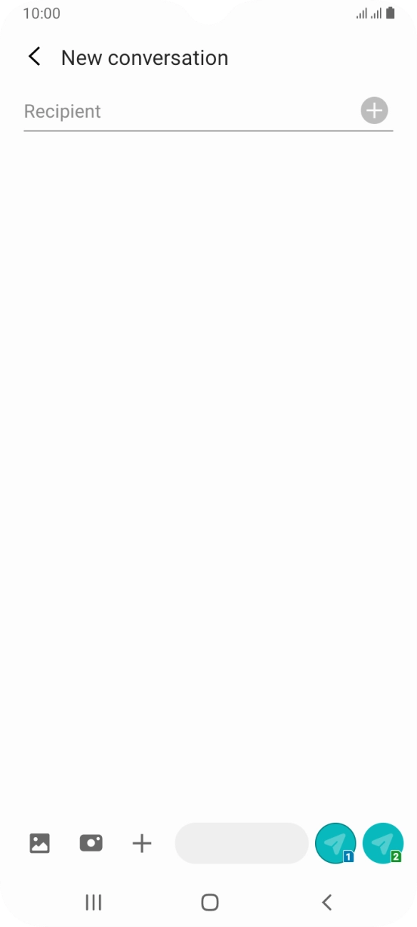 Press the search field and key in the first letters of the recipient's name. Press the search field and key in the first letters of the recipient's name.