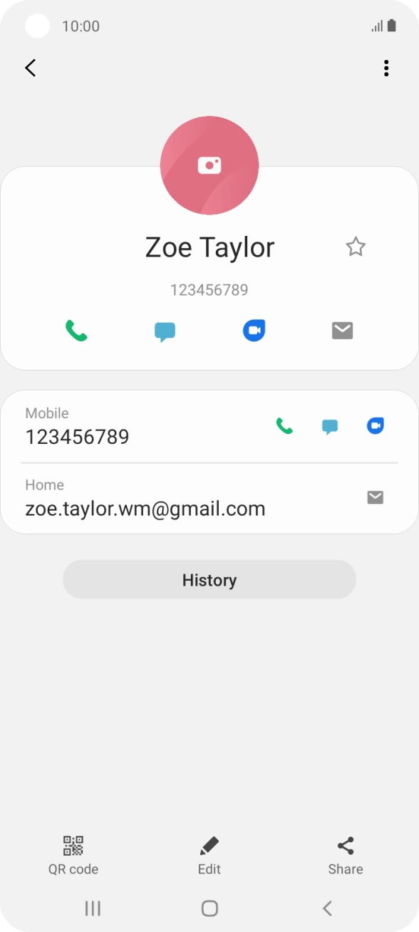 Press the call icon.
