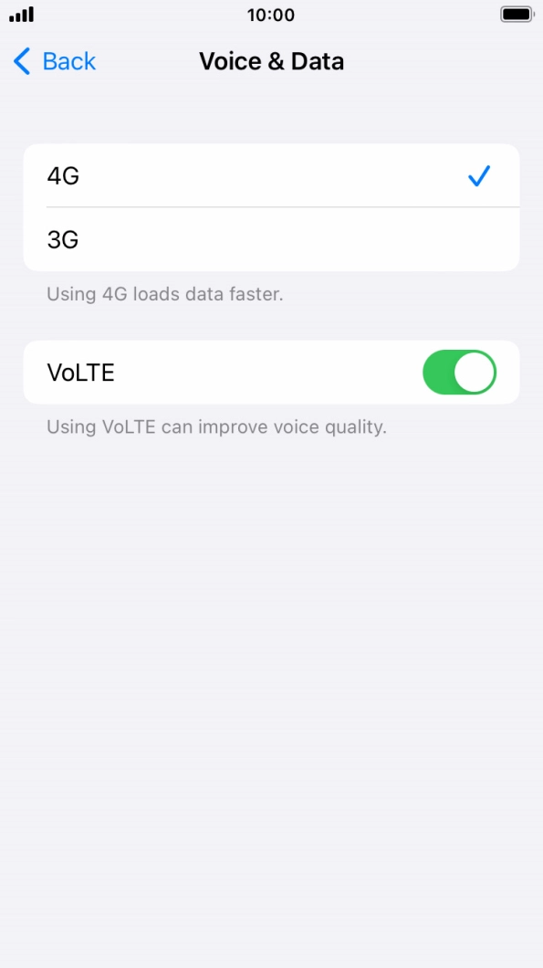 To turn on 4G primarily, press 4G.