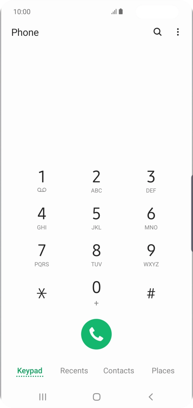 Press the menu icon. Press the menu icon.