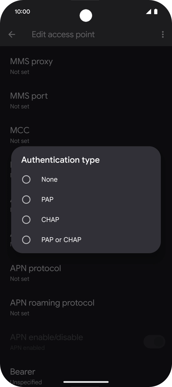 Press PAP. Press PAP.