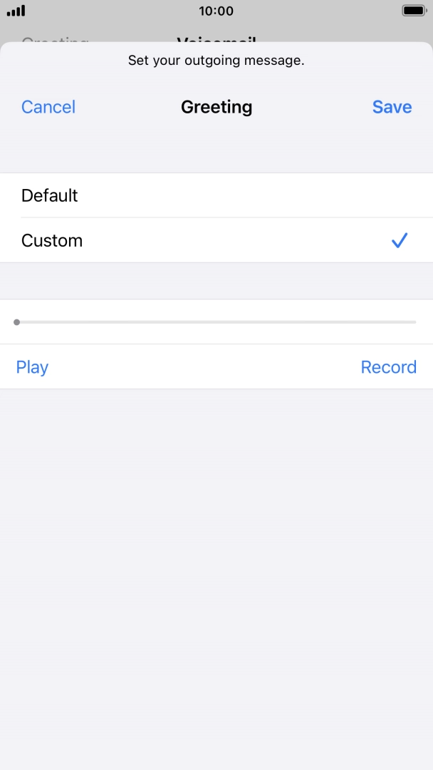 Press Play to play back your greeting. Press Play to play back your greeting.
