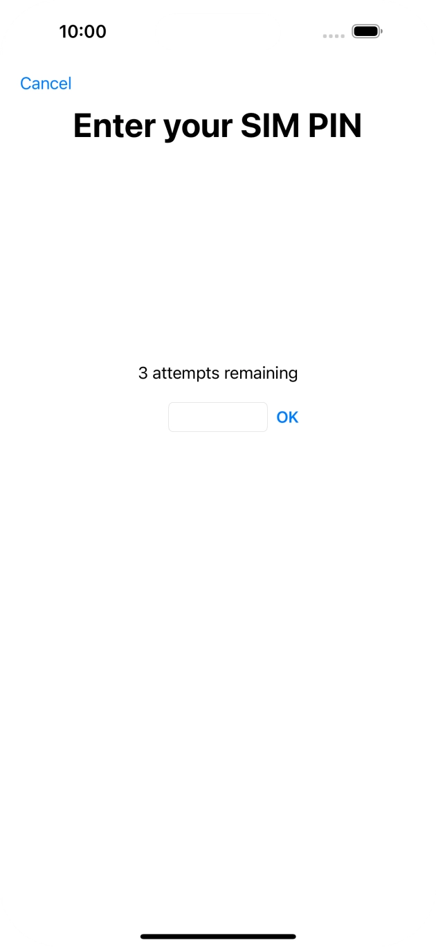 If your SIM is locked, key in your SIM PIN and press OK. The default SIM PIN is 0000.