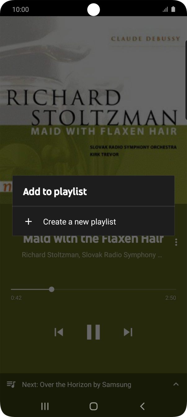 Press Create a new playlist.