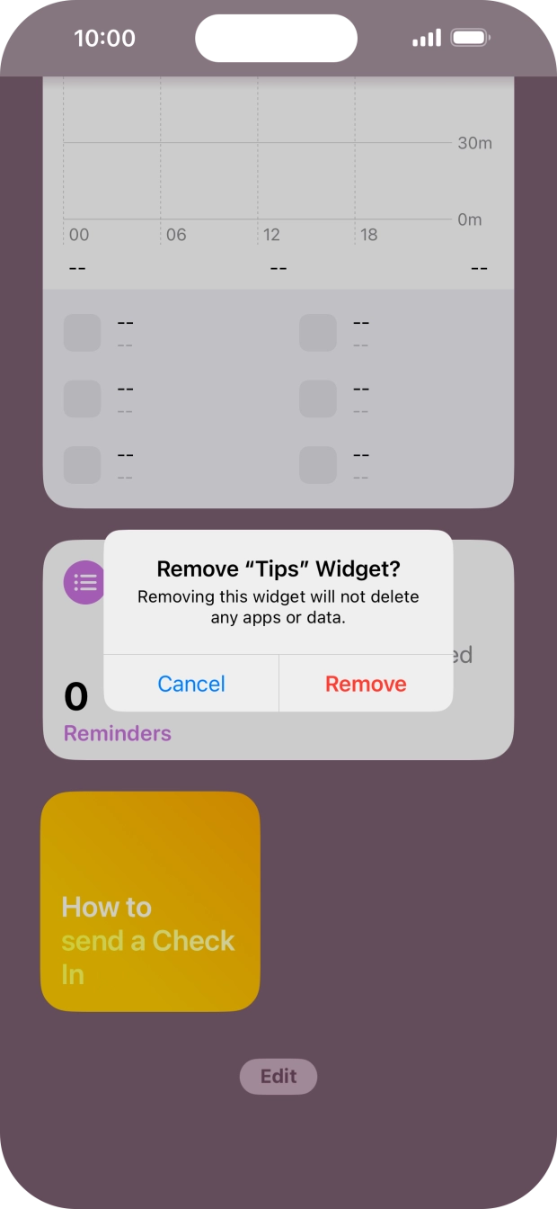 Press Remove. Press Remove.