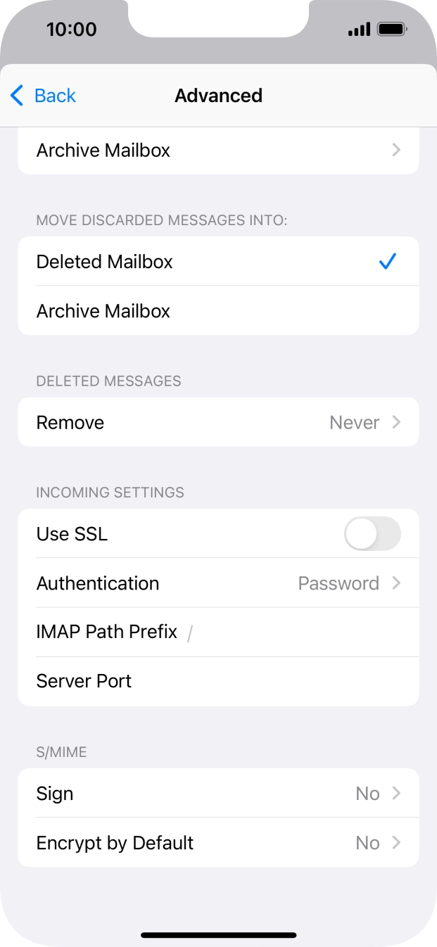 Press the indicator next to 'Use SSL' to turn on the function. Press the indicator next to 'Use SSL' to turn on the function.