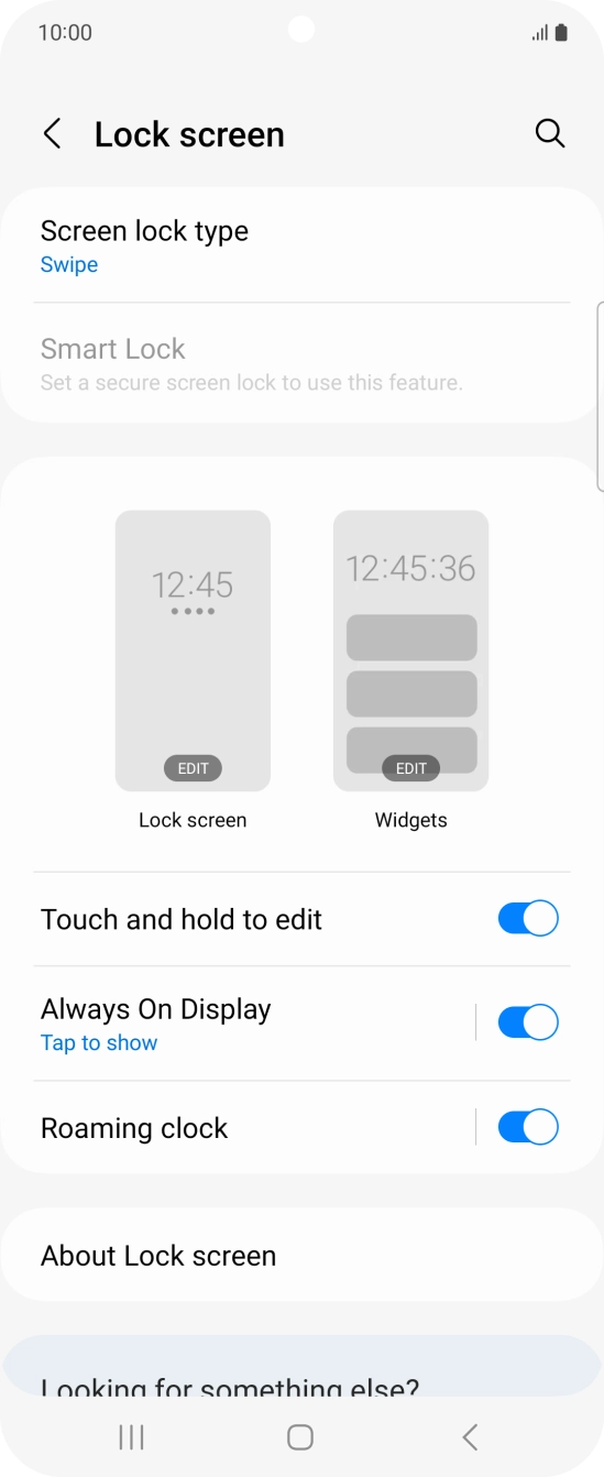 Press Screen lock type. Press Screen lock type.