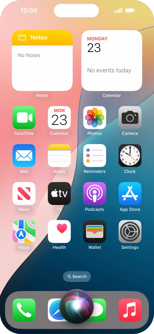 Say, in your own words, what you would like your phone to do, e.g.: CAMERA, CALL [contact], SEARCH THE WEB FOR [information].