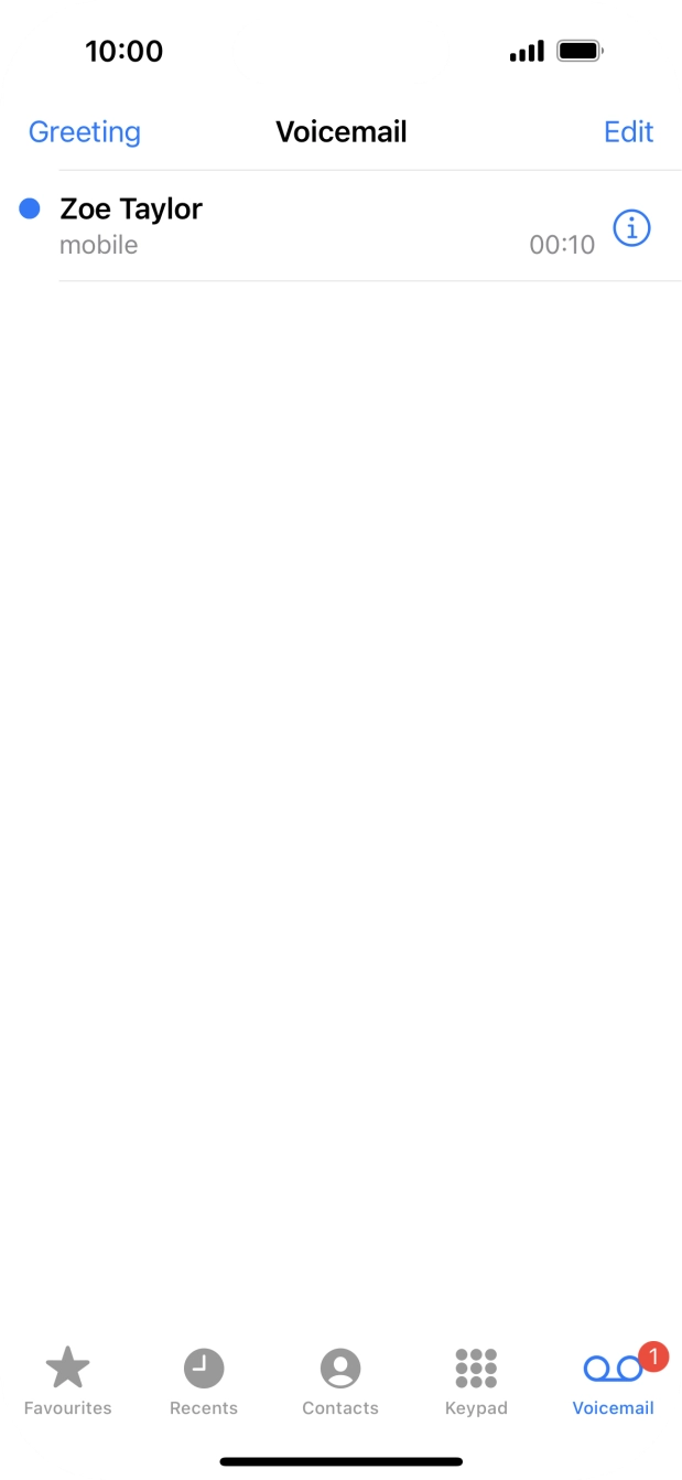 Press the required message.