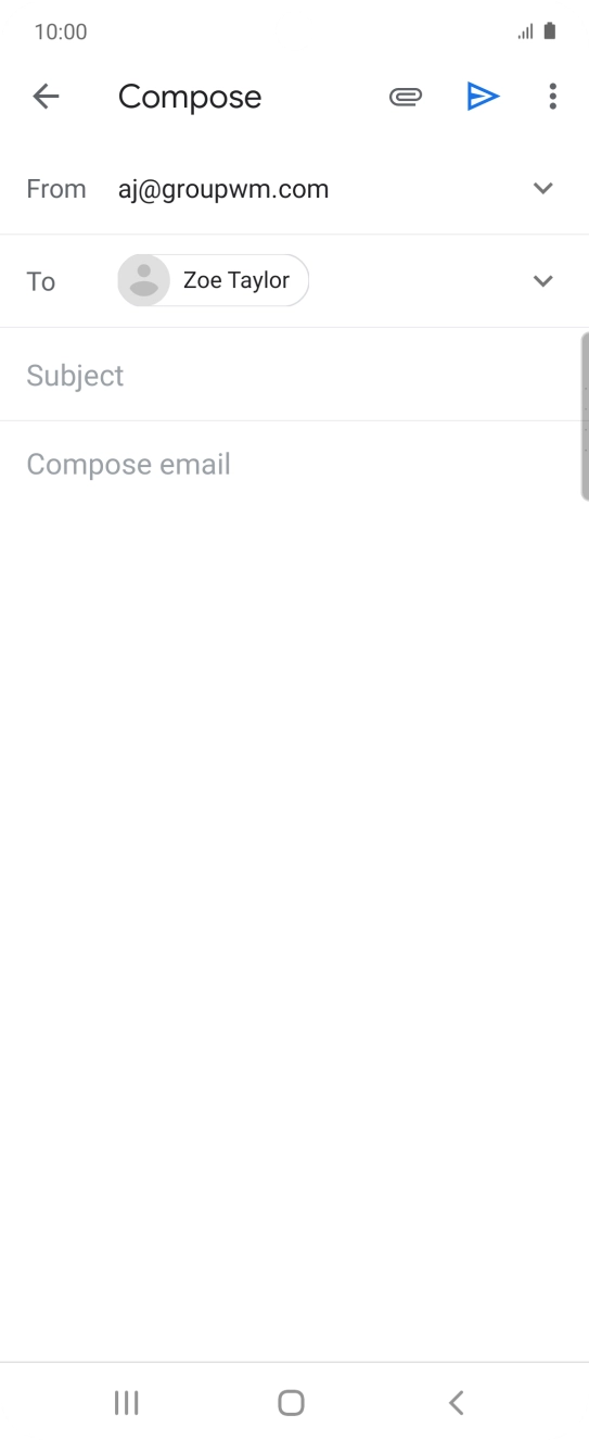 Press Subject and key in the required subject.