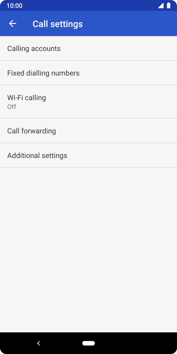 Press Additional settings. Press Additional settings.