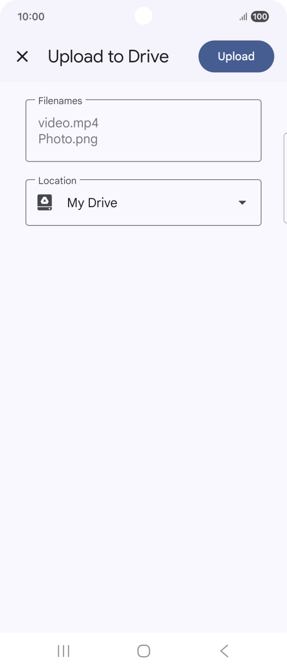 Press the field below 'Location' and go to the required folder. Press the field below 'Location' and go to the required folder.