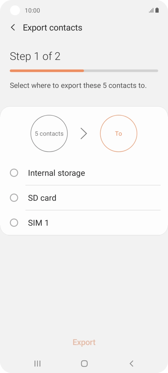 Press the name of the SIM.