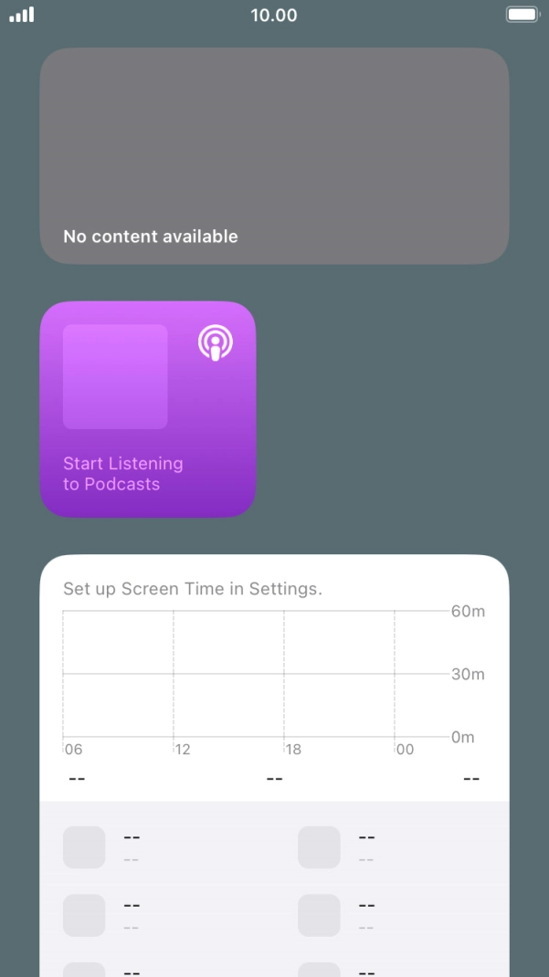 Press and hold the required Widget Stack. Press and hold the required Widget Stack.