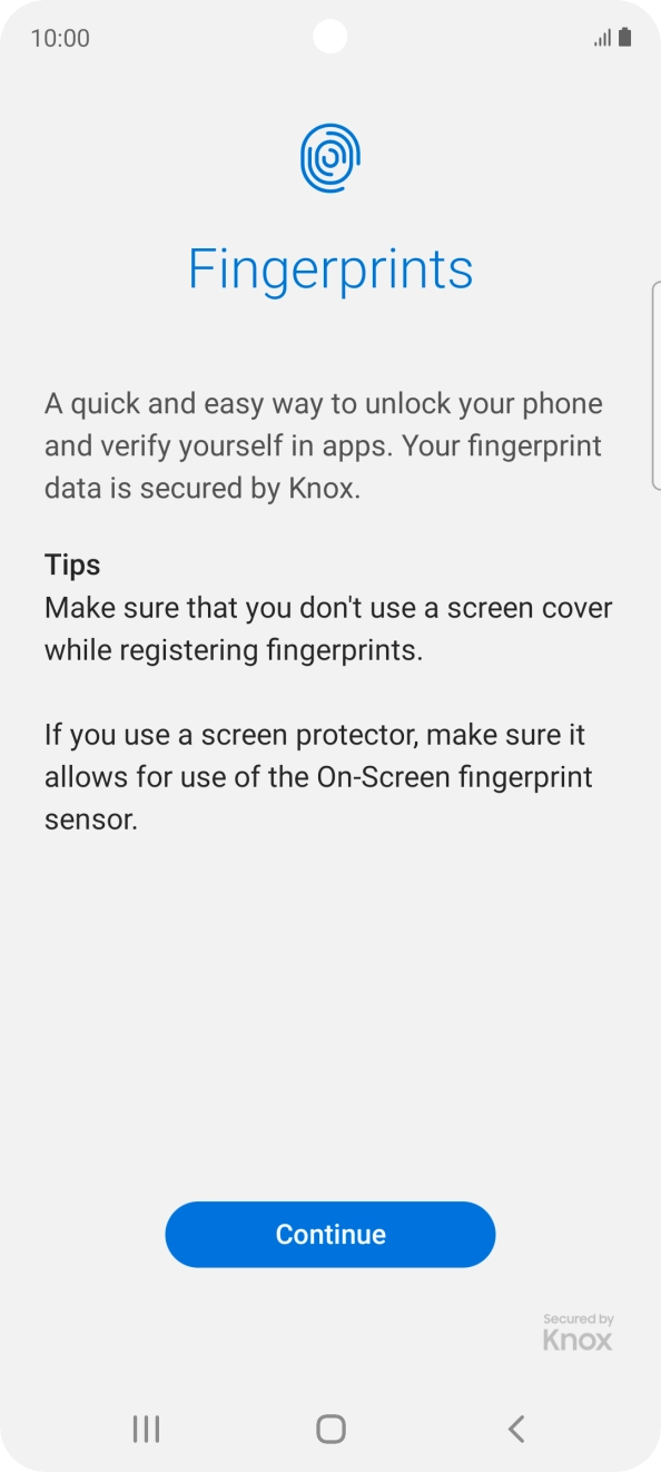 Press Continue. Press Continue.