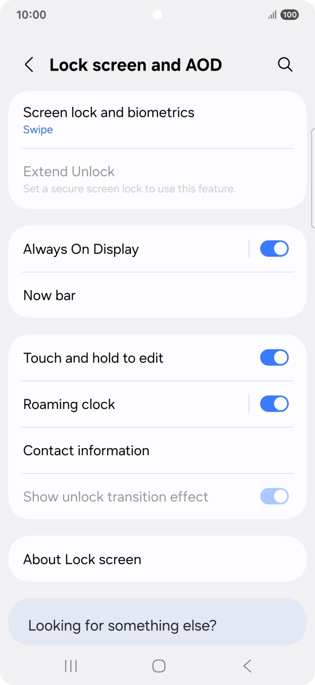 Press Screen lock and biometrics. Press Screen lock and biometrics.