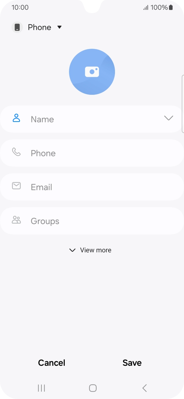 Press the address book drop down list.