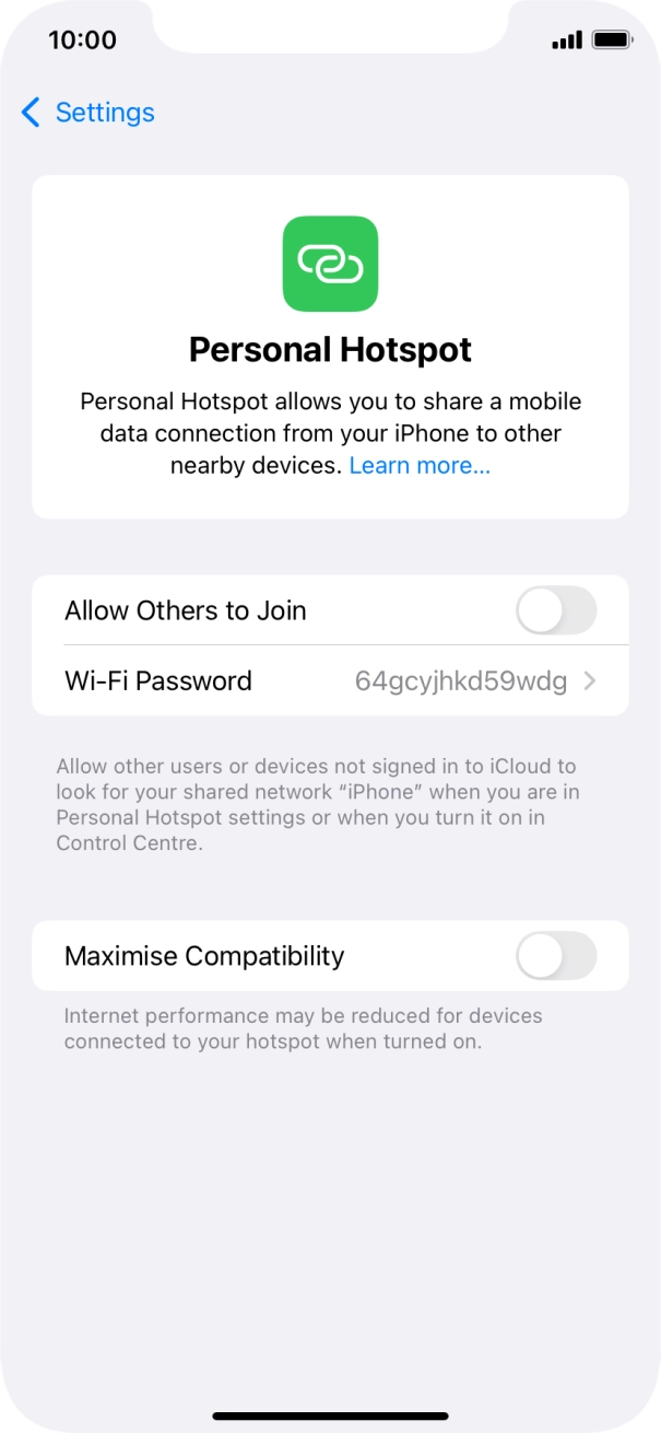 Press Wi-Fi Password and key in the required password. Press Wi-Fi Password and key in the required password.