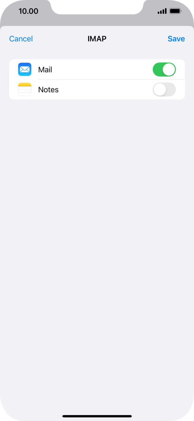 Press Save. Your email account has now been set up. To select more settings for incoming and outgoing server, proceed with the following steps. Press Save. Your email account has now been set up. To select more settings for incoming and outgoing server, proceed with the following steps.