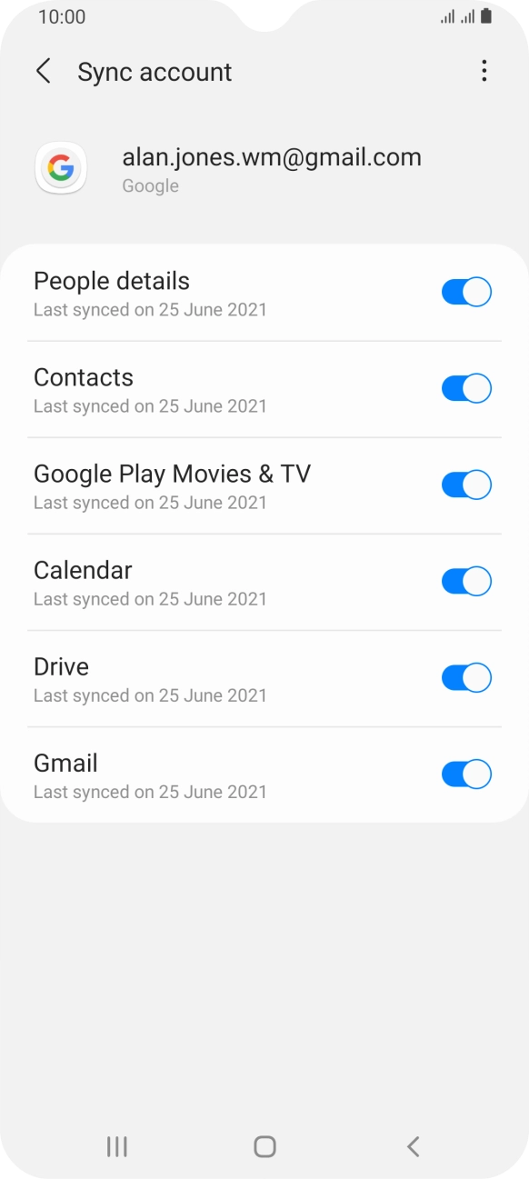 Press the Home key to return to the home screen.