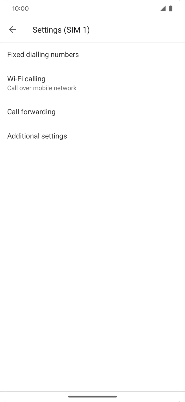 Press Call forwarding.