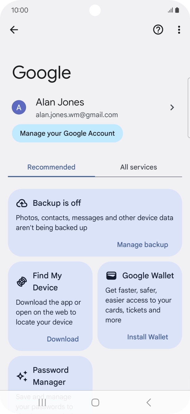 Press Find My Device. Press Find My Device.