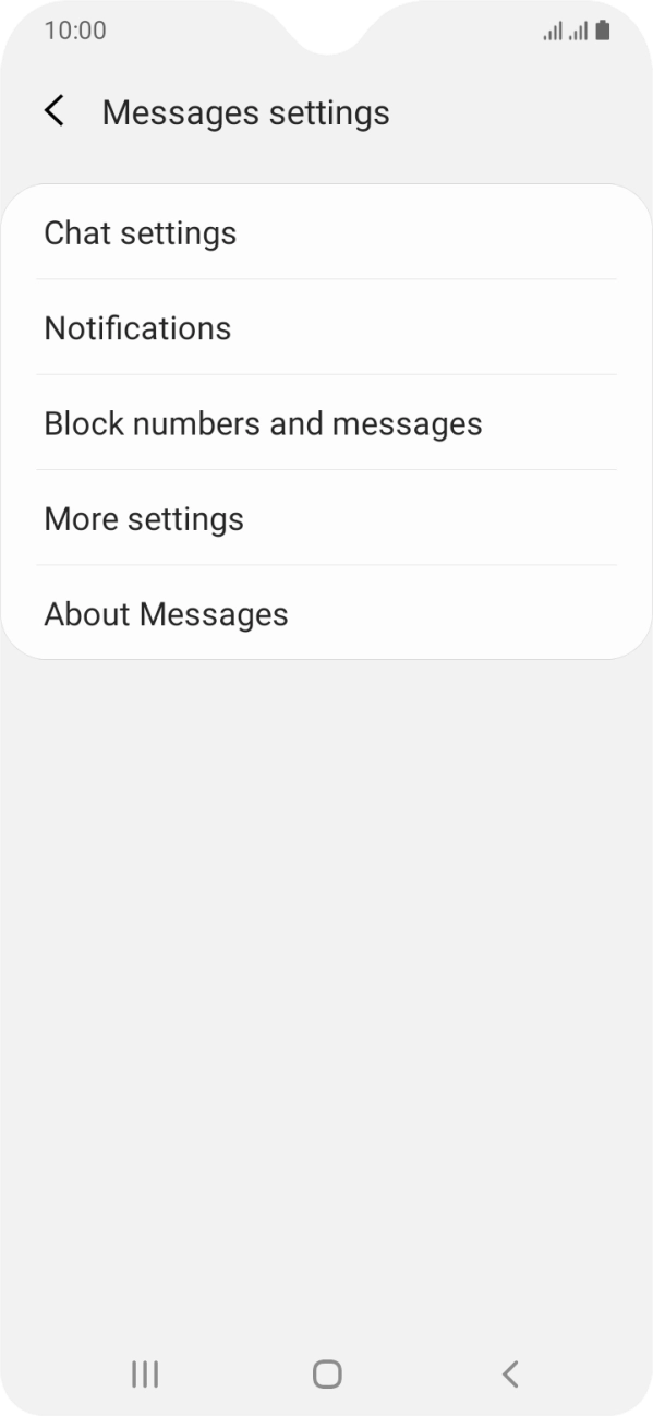 Press More settings. Press More settings.