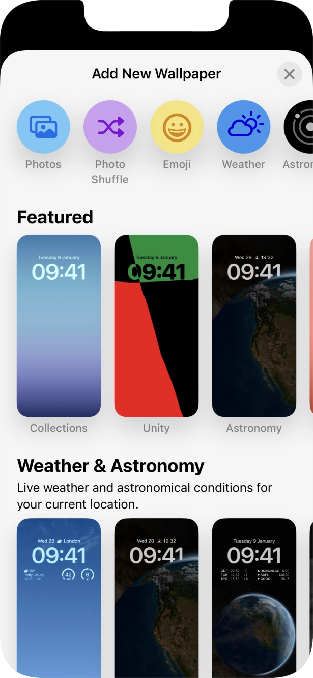 Press the required category and follow the instructions on the screen to select the required background image. Press the required category and follow the instructions on the screen to select the required background image.