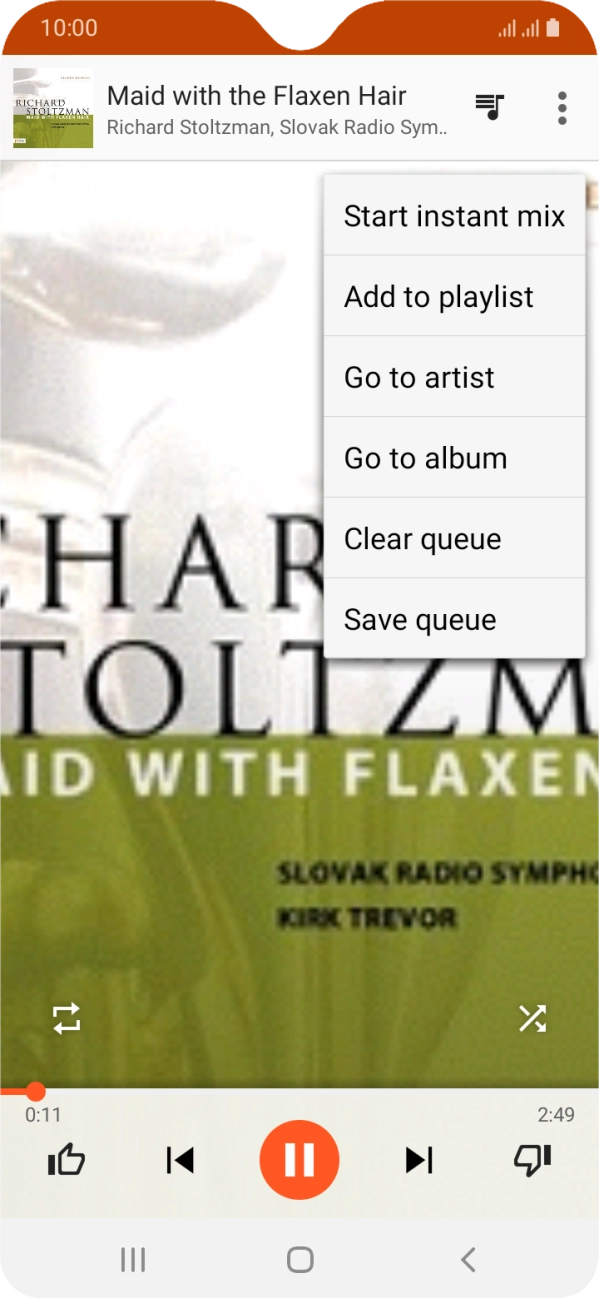 Press Add to playlist.