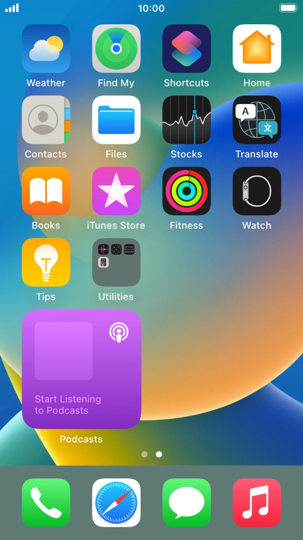 If you're using a Widget Stack: slide up or down on the stack to select the required widget. If you're using a Widget Stack: slide up or down on the stack to select the required widget.